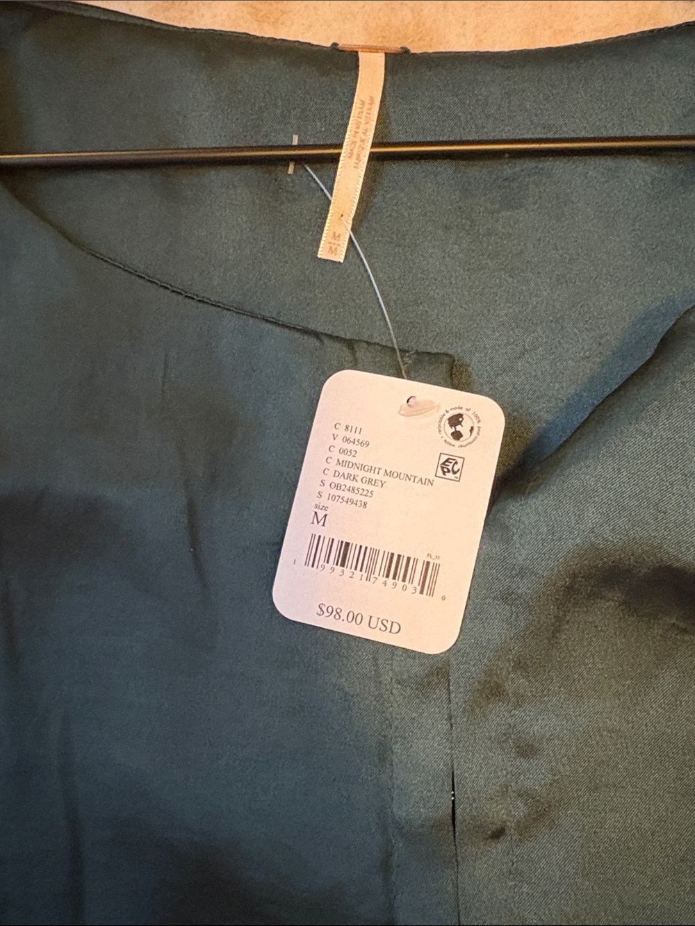 Free People Emerald Green Odessa Top - Picture 5 of 9
